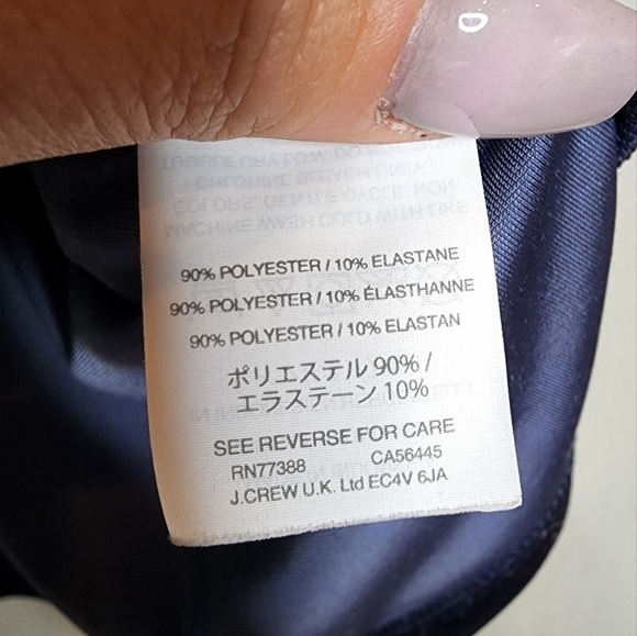 Madewell Navy Velvet Blouse - Picture 7 of 9